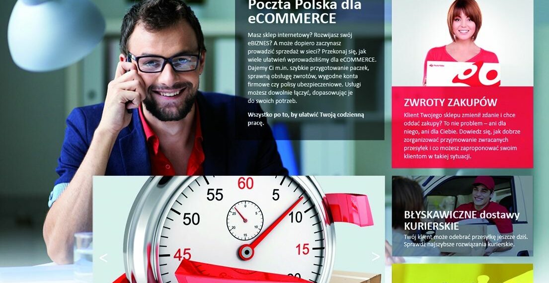 Poczta Polska wprowadza serwis www dla elektronicznego handlu